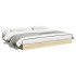 Estructura de cama sin colchón roble Sonoma 200x200