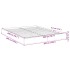 Estructura de cama sin colchón roble Sonoma 200x200