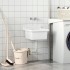 Fregadero lavabo de pared resina blanco 40x40x24