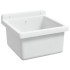 Fregadero lavabo de pared resina blanco 40x40x24