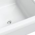 Fregadero lavabo de pared resina blanco 40x40x24