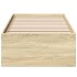 Estructura de cama sin colchón madera roble Sonoma 75x190