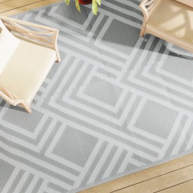 Alfombra de exterior PP ARAKIL gris 190x290