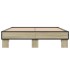 Estructura cama madera ingeniería metal roble Sonoma 120x190