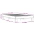 Estructura cama madera ingeniería metal roble Sonoma 120x190