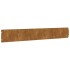 Bordes de césped acero corten flexible 10 piezas 15x103