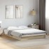 Estructura de cama sin colchón madera roble Sonoma 120x200
