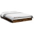Estructura de cama sin colchón madera roble ahumado 120x200