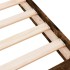 Estructura de cama sin colchón madera roble ahumado 120x200