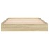 Estructura de cama sin colchón madera roble Sonoma 100x200