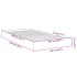 Estructura de cama sin colchón madera roble Sonoma 100x200