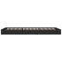 Estructura de cama madera de ingeniería negra 90x200