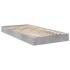 Estructura de cama madera de ingeniería gris hormigón