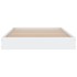 Estructura de cama madera de ingeniería blanca 90x190