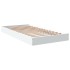 Estructura de cama madera de ingeniería blanca 90x190