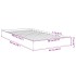 Estructura de cama sin colchón madera roble Sonoma 90x190