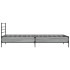 Estructura cama madera ingeniería metal gris Sonoma 100x200