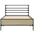 Estructura cama madera ingeniería metal roble Sonoma 75x190