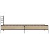 Estructura cama madera ingeniería metal roble Sonoma 75x190