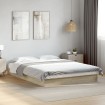 Estructura de cama sin colchón madera roble Sonoma 120x190 cm