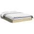 Estructura de cama sin colchón madera roble Sonoma 120x190