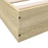 Estructura de cama sin colchón madera roble Sonoma 120x190