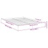 Estructura de cama sin colchón madera roble Sonoma 120x190