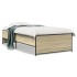 Estructura cama madera ingeniería metal roble Sonoma 100x200