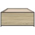 Estructura cama madera ingeniería metal roble Sonoma 100x200