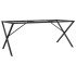 Patas de mesa de comedor estructura X acero 160x80x73