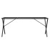 Patas de mesa de comedor estructura X acero 160x80x73