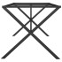 Patas de mesa de comedor estructura X acero 160x80x73