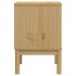 Mesita de noche FLORO madera de pino marrón cera 45x39x57