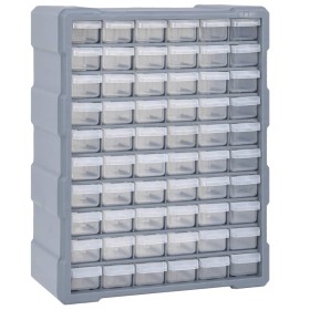 Organizador multicajones con 60 cajones 38x16x47,5