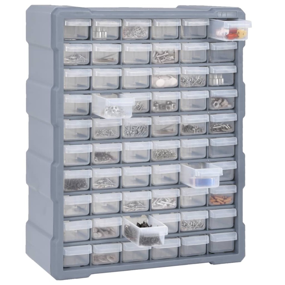 Organizador multicajones con 60 cajones 38x16x47,5