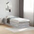 Estructura de cama madera de ingeniería gris Sonoma 90x200