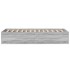 Estructura de cama madera de ingeniería gris Sonoma 90x200