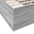 Estructura de cama madera de ingeniería gris Sonoma 90x190