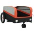 Remolque para bicicleta hierro negro y naranja 30