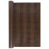 Toldo para balcón ratán sintético marrón y negro 1000x80