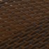 Toldo para balcón ratán sintético marrón y negro 1000x80