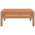 Juego muebles de jardín 3 pzas madera maciza pino marrón