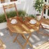 Tablero de mesa octogonal de madera maciza de teca 70x70x2,5