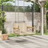 Banco columpio de ratán sintético beige 63x62x40