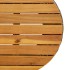 Mesa de jardín en forma de tambor ratán sintético y madera