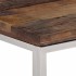 Mesa consola acero inoxidable madera maciza traviesa
