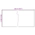 Toldo para balcón ratán sintético marrón claro 600x100