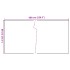 Toldo para balcón ratán sintético marrón claro 600x80