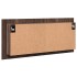 Armario de baño con espejo y luz LED marrón roble 100x12x45