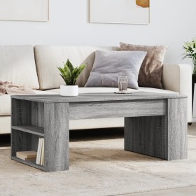 Mesa de centro madera de ingeniería gris Sonoma 102x55x42